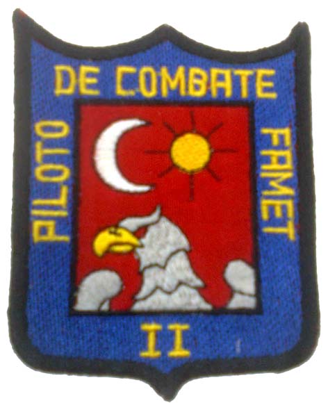 Escudo brodado FAMET escuadrón de combate (Tierra)